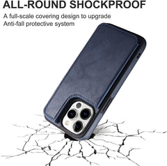 iPhone 14 Pro Back Leather Case With Stand