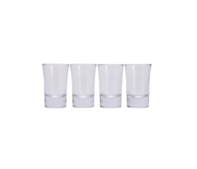 4 Apollo Glass Shot Glasses 28ML