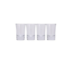 4 Apollo Glass Shot Glasses 28ML