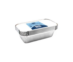 50x1 Essential 750ml Foil Dish & Lids(20x10.5cmx5cm)