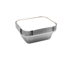 50x1 Essential No2 Foil Dish & Lids(500ml)