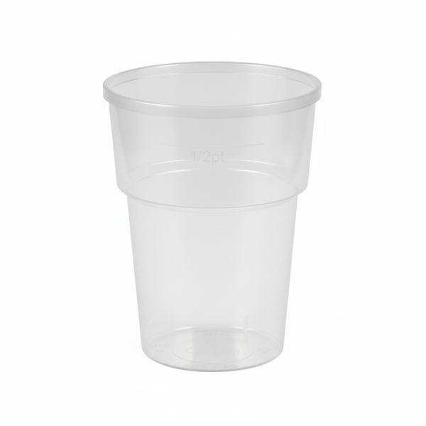 Katerglass Disposable Half Pint Glass - To Line CE