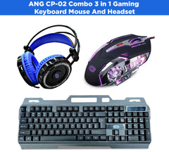 ANG CP-02 Combo 3 in 1 Gaming Keyboard Mouse And Headset