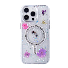 iPhone 15 Pro Max Blingy Floral MagCharge Case