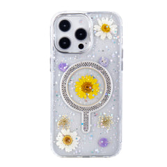 iPhone 15 Pro Max Blingy Floral MagCharge Case