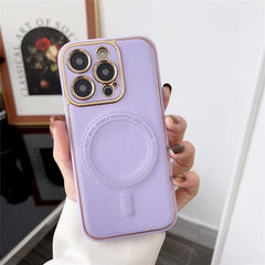 iPhone 15 Pro Max Magsafe With Leather Case