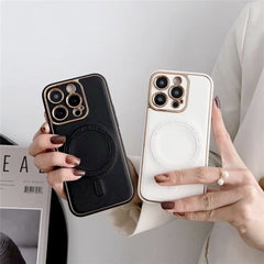 iPhone 15 Pro Max Magsafe With Leather Case