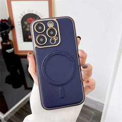 iPhone 15 Pro Max Magsafe With Leather Case