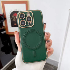 iPhone 15 Pro Max Magsafe With Leather Case