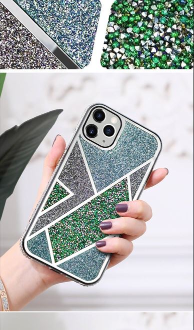 iPhone 12 Mini Glittery Diamond Bumper Case