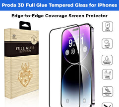 Proda 3D Full Glue Tempered Glass Screen Protector For iPhone 12 Series 12 Mini, 12, 12 Pro, 12 Pro Max