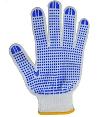 PVC Dotted Work Gloves White Polka Dotted Gloves Grip gloves cotton Grip gloves