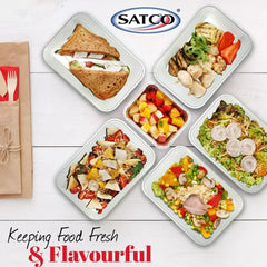 500ml x 250 SATCO CLEAR PLASTIC FOOD CONTAINER WITH LIDS MICROWAVE /FREEZER SAFE