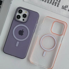 iPhone 15 Pro Max Frosted Clear Magsafe Case