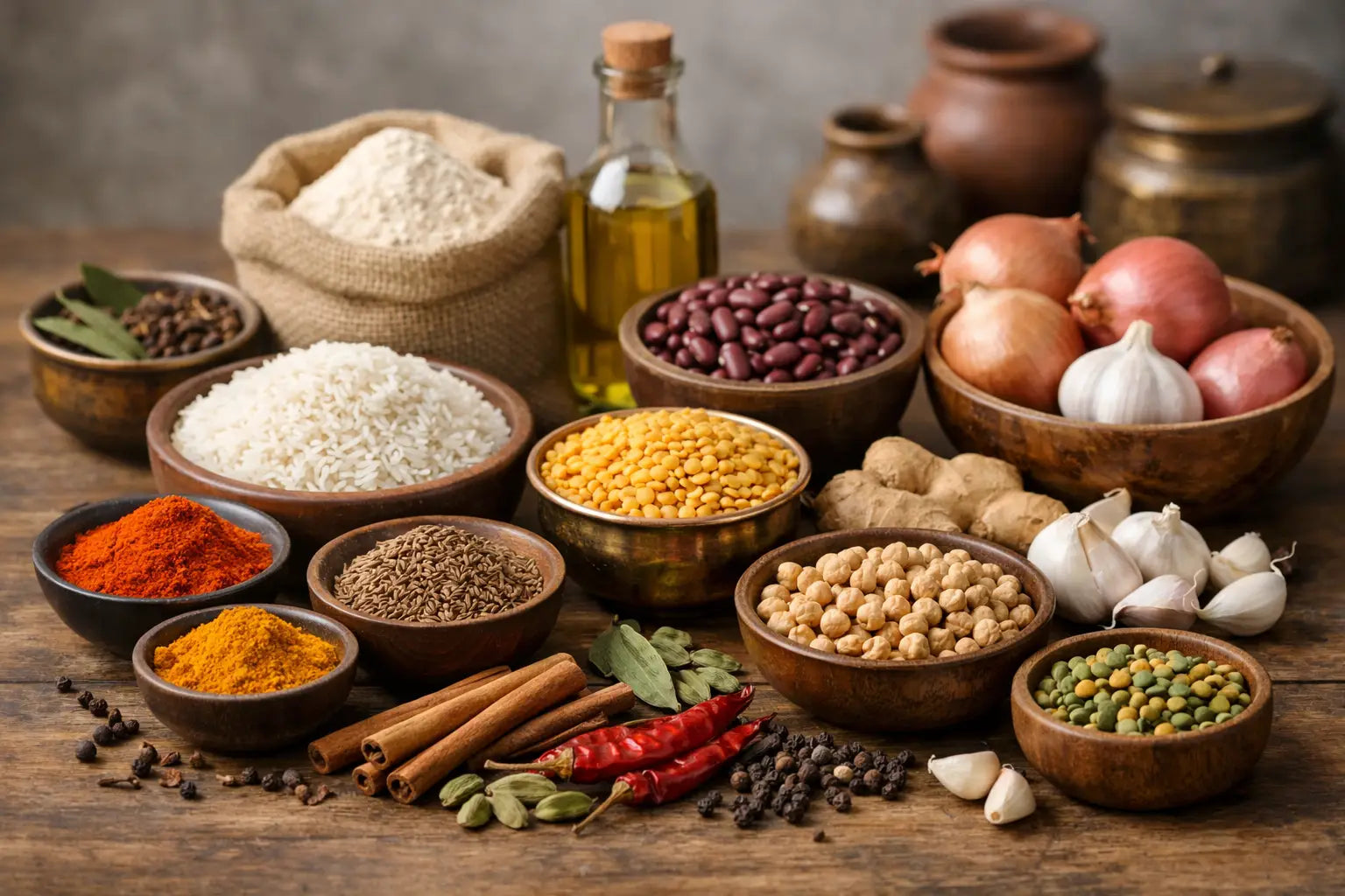 North Indian Pantry Staples for Everyday Meals