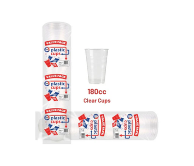 100 PCS Did Clear Plastic Cups