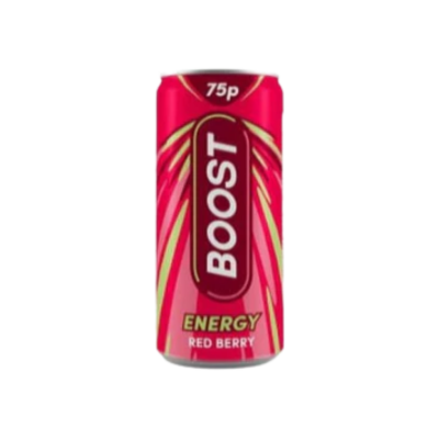 Boost Energy  - Red Berry 24 x 250ml