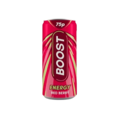 Boost Energy  - Red Berry 24 x 250ml