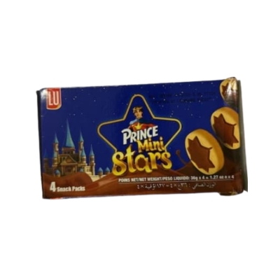 Lu Prince Mini Stars Snack Pk 24 x 36gx4pk