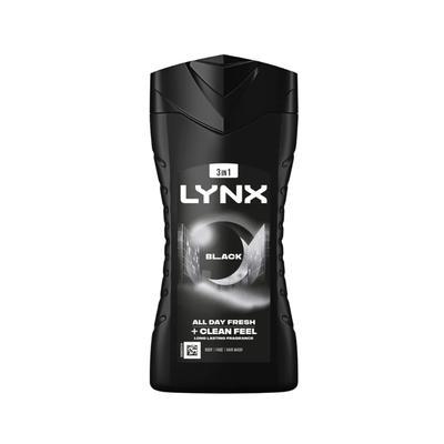 Lynx Shower Gel Black 6 x 225ml