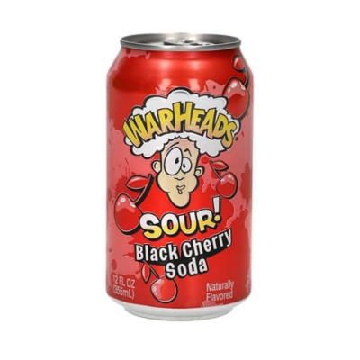Warheads Sour Black Cherry Soda 12 x 330ml