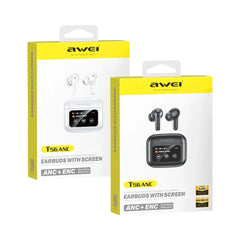 AWEI T56 ANC TWS Earbuds With Led Touch Screen