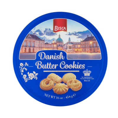 Bisca Danish Butter Tin Cookies 1 x 454g