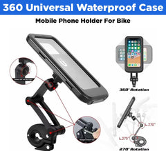 360 Universal Waterproof Case Mobile Phone Holder For Bike