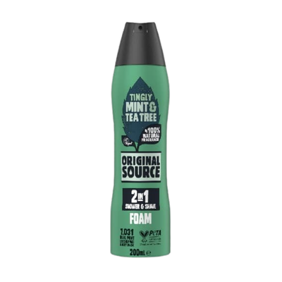 Original Source Tingly Mint Shower & Shave Foam 6 x 200ml