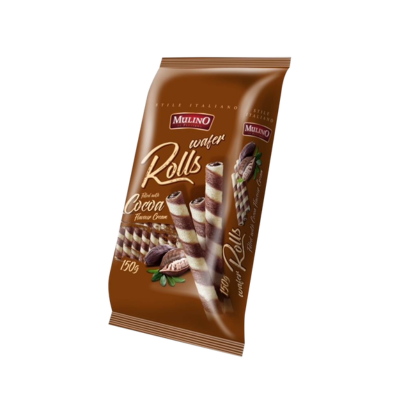 Mulino Wafer Rolls - Cocoa Cream 10 x 150g