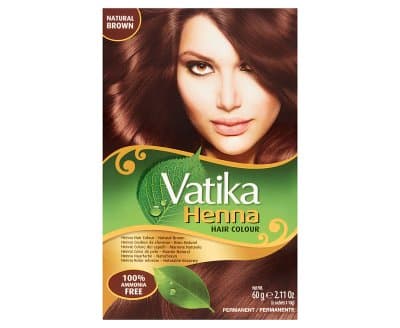Vatika Hair Colour Natural Brown 6 x 60g