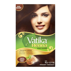 Vatika Hair Colour Dark Brown 6 x 60g