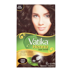 Vatika Hair Colour Rich Black 6 x 60g