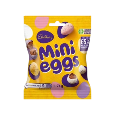 Cadbury''s Mini Eggs Pouches 24 x 74g