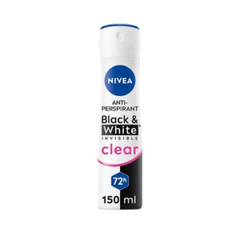 Nivea Deo Black & White Invisible Female Spray 6 x 150ml