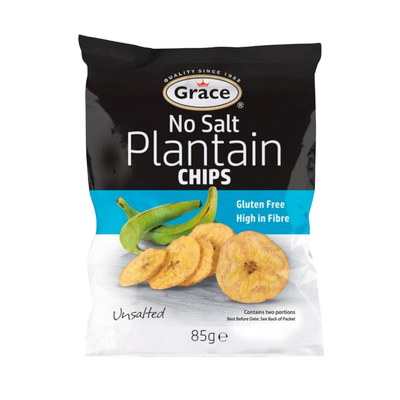 Grace Plantain Chips - No Salt 9 x 85g