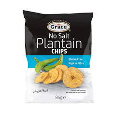 Grace Plantain Chips - No Salt 9 x 85g