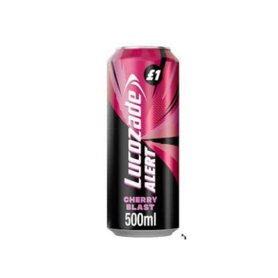 Lucozade Alert Cherry Cans  12 x 500ml