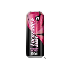 Lucozade Alert Cherry Cans  12 x 500ml