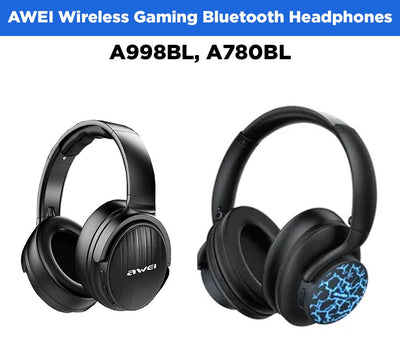 AWEI Wireless Gaming Bluetooth Headphones A998BL, A780BL