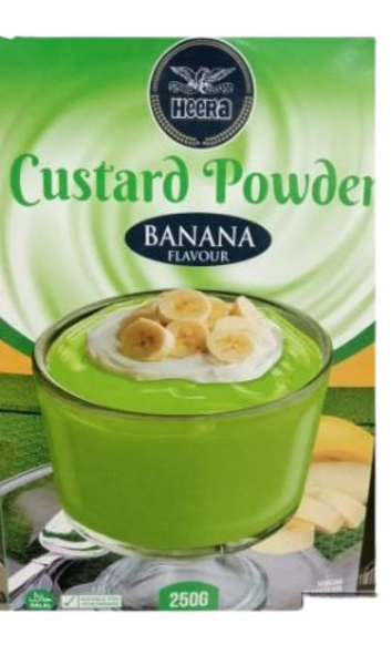 HEERA BANANA CUSTARD POWDER 250G