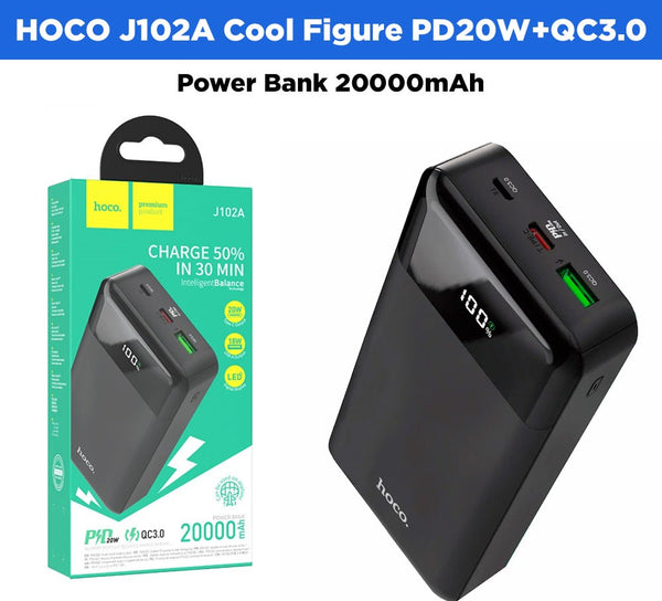 HOCO J102A Cool Figure PD20W+QC3.0 Power Bank 20000mAh