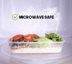 Satco Microwave Oven Plastic Food Containers with Lids 500ml 250*1 in BOX