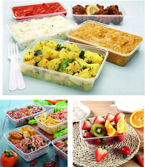 Satco Microwave Oven Plastic Food Containers with Lids 500ml 250*1 in BOX