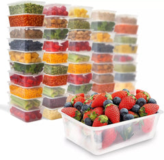Satco Microwave Oven Plastic Food Containers with Lids 500ml 250*1 in BOX