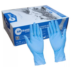 SAFETOUCH Disposable Latex, Nitrile or Vinyl Gloves Powder Free  - 100 PAIRS IN EACH BOX.