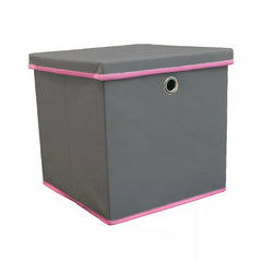 Foldable Storage Boxes with Lid Collapsible Home Clothes Organizer Fabric Cube