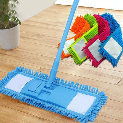 LAT MICROFIBRE ABSORBENT MOP FLOOR CLEANER SWEEPER DRY WET EXTENDABLE HANDLE