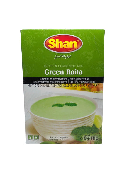 Shan Green Raita Recipe and Seasoning Mix 1.41 oz (40g)